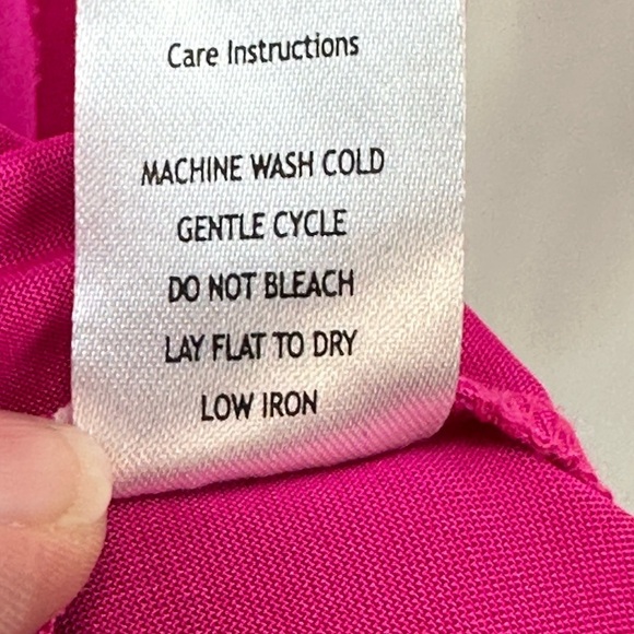 Love Nickie Lew Sleeveless Spaghetti Strap Side Ruched Midi Dress - Hot Pink -Sm - Picture 10 of 11